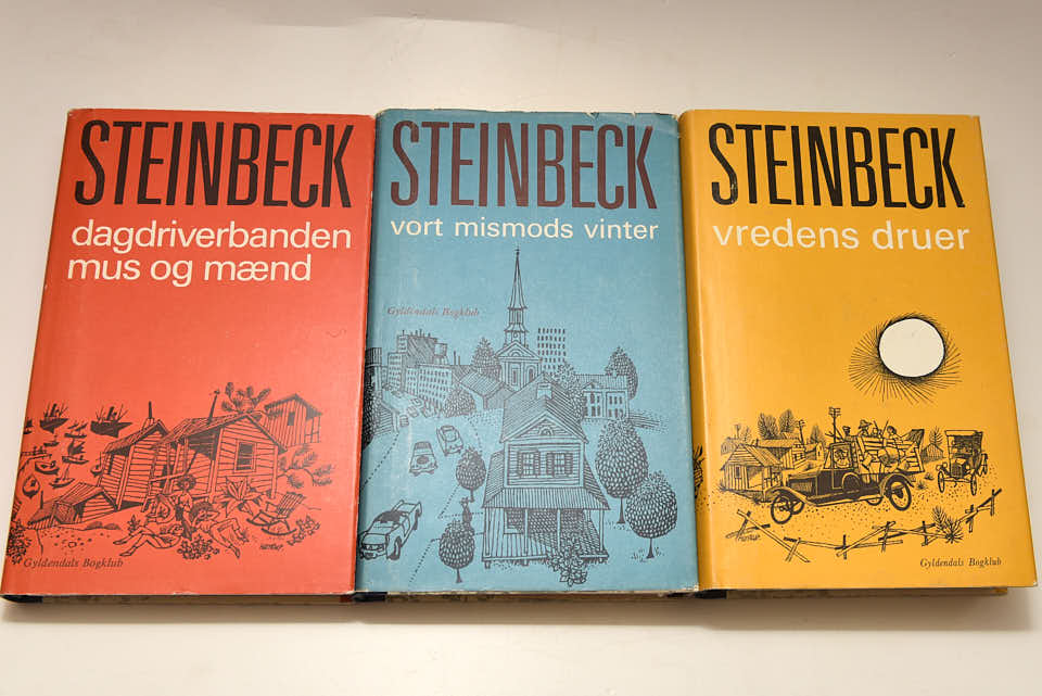 John Steinbeck. 3 stk. samlet 100.-
