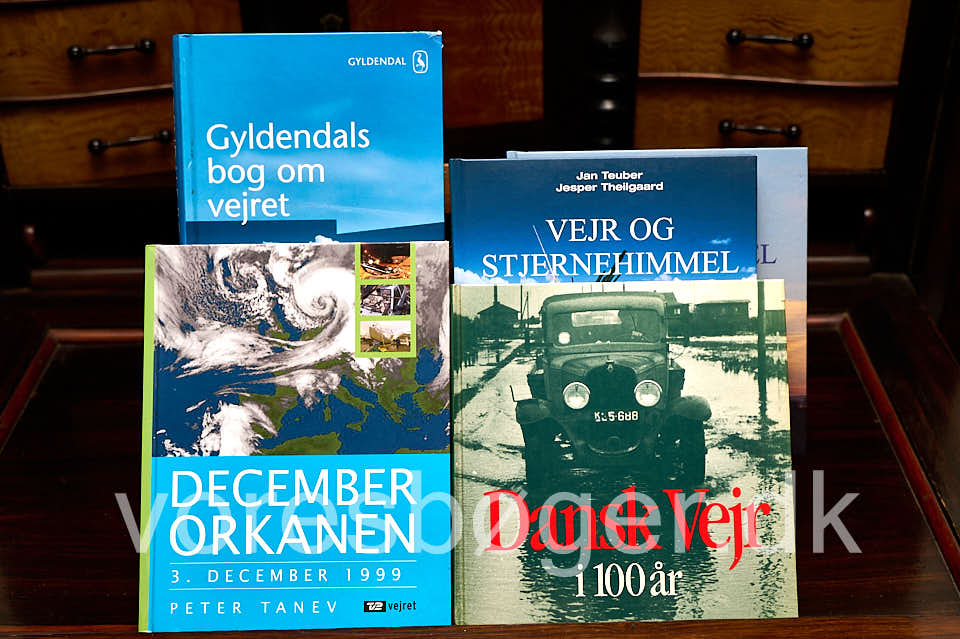 5 bøger om det danske vejr – Samlet pris 125.-